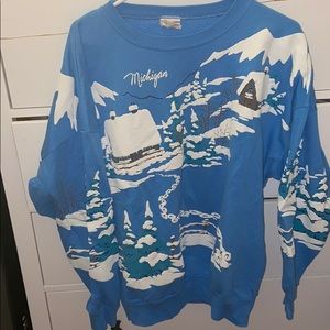 Michigan Winter crewneck vintage